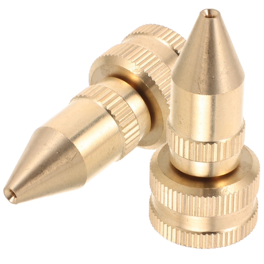 2Pcs Brass Garden Pump Sprayer Nozzle Durable Adjustable Spray Tips for Garden