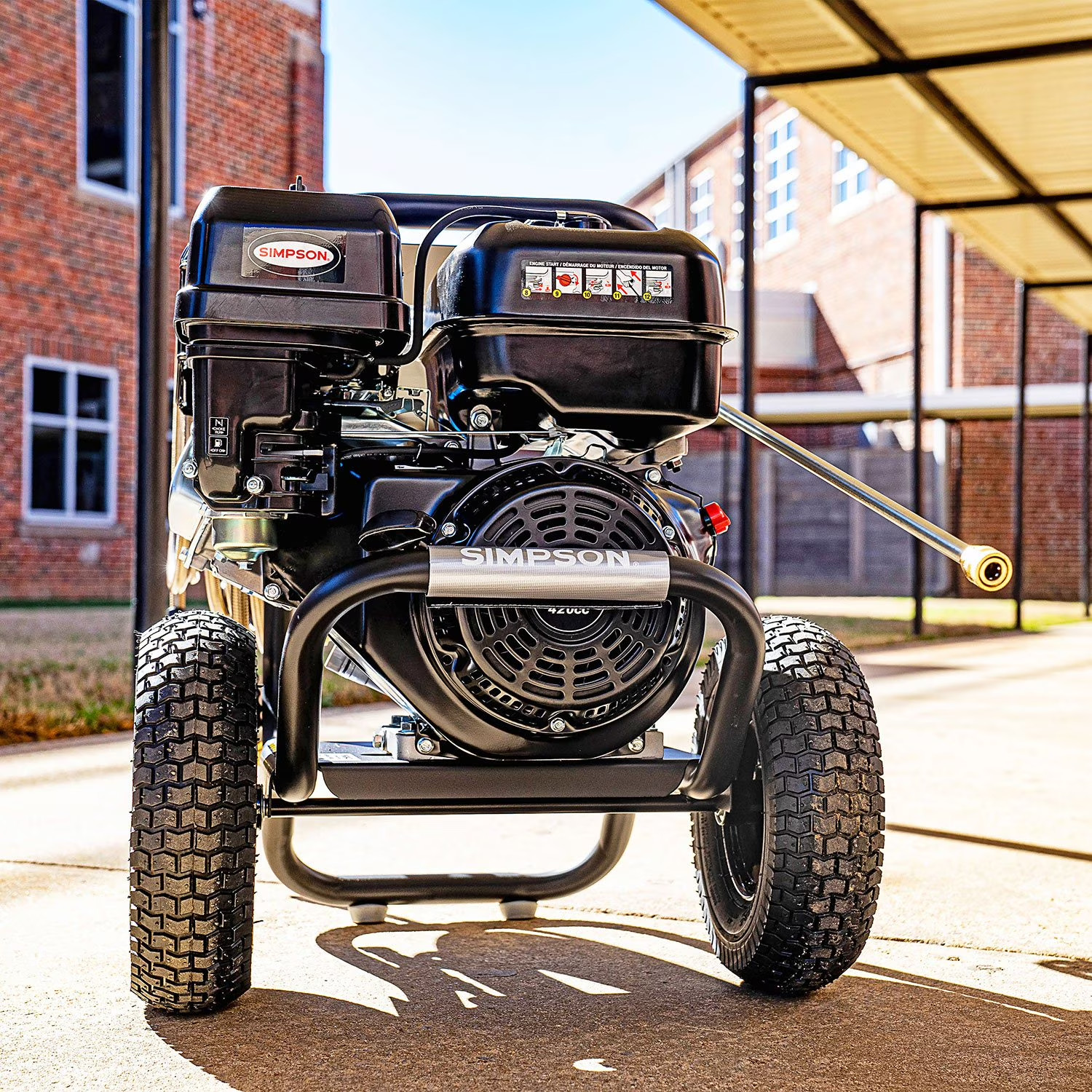 PowerShot 4400 PSI at 4.0 GPM Gas Pressure Washer deck cleaning, wood restor