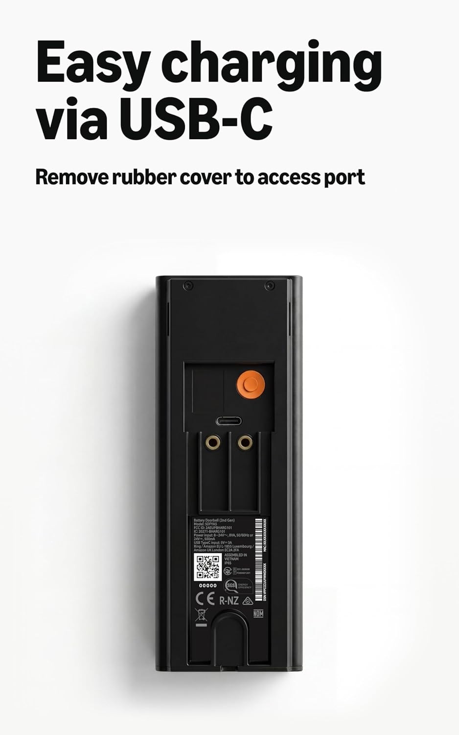 Battery Doorbell (Newest Model) — Retinal 2K with Wide-Angle Video, up to 6X Enh