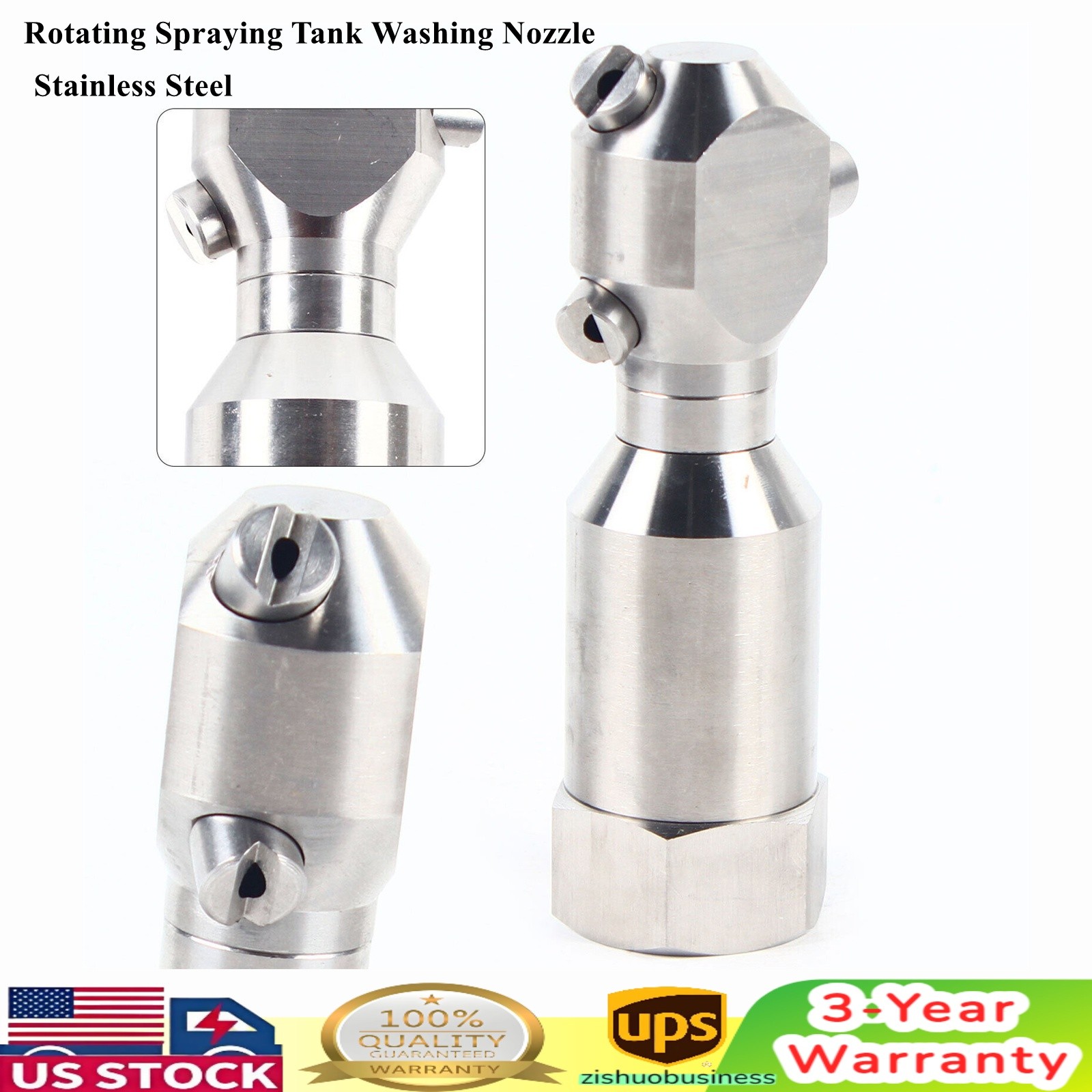 1″ Continuous Cleaning Jetting Nozzle Rotary Spinning Drain Sewer Jetter Nozzles