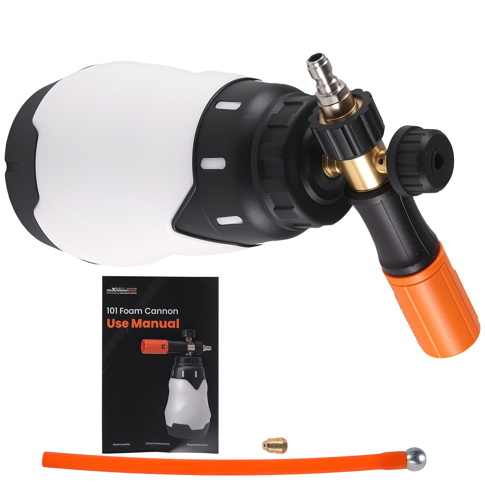 Pressure Washer Foam Cannon 1.3L Wide Mouth Car Wash Foam Gun Adjustable Nozzle