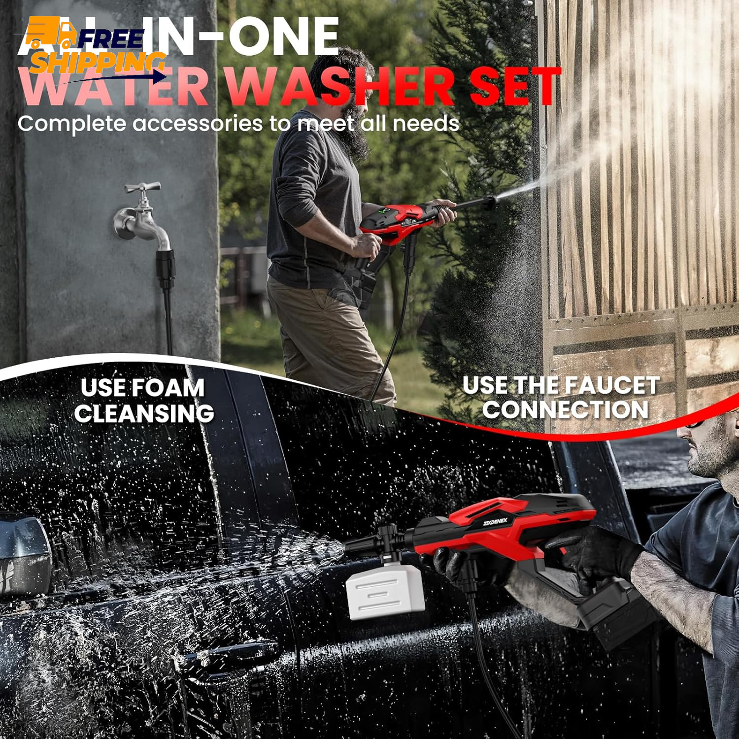 Cordless Portable Cleaning Tool for Milwaukee 18V Battery, 800 PSI Handheld 💪