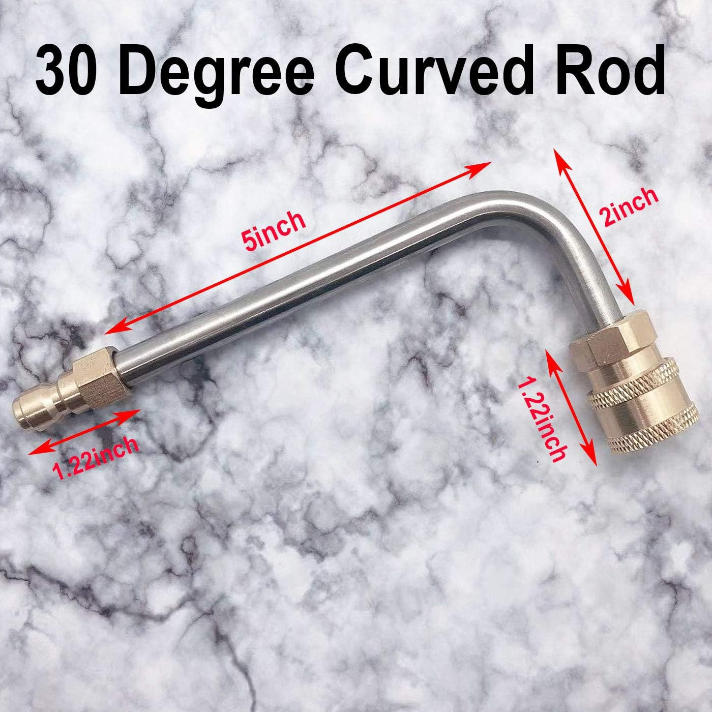 Markeny 90 Degrees Washer Extension Gutter Cleaner Attachment Accessory, High Pr
