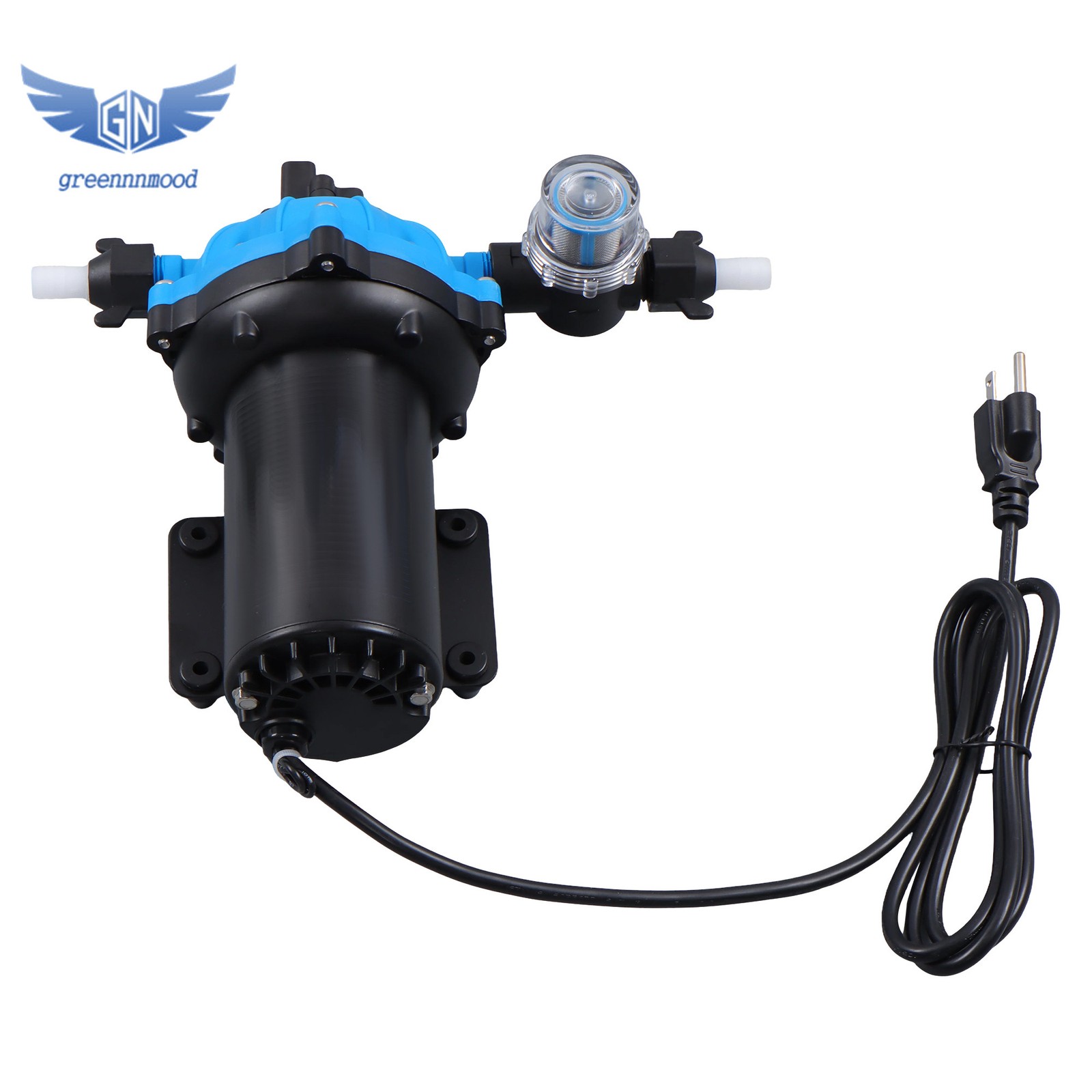 Water Pressure Booster Diaphragm Pump 5-chamber 110V AC for House 80PSI 6GPM