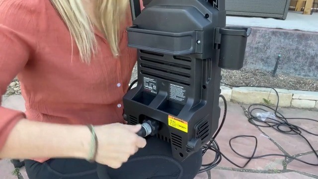 Electric Pressure Washer 1850 PSI 3.0 GPM 23-Foot Hose Large Wheels Home