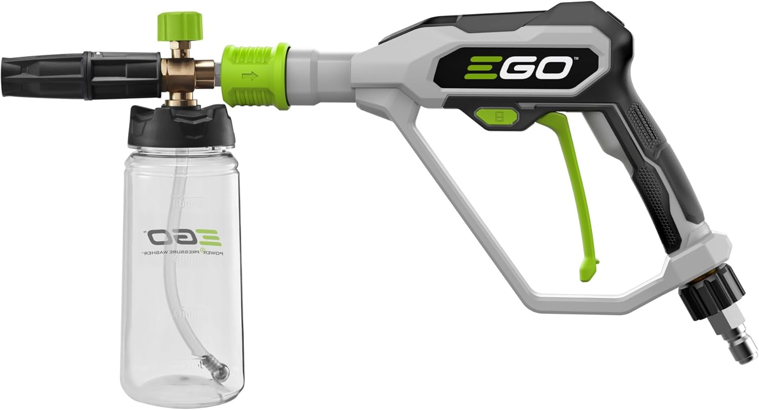 EGO Power+ Premium Brass Foam Cannon with Foam Control Knob and Nozzle Adjustmen