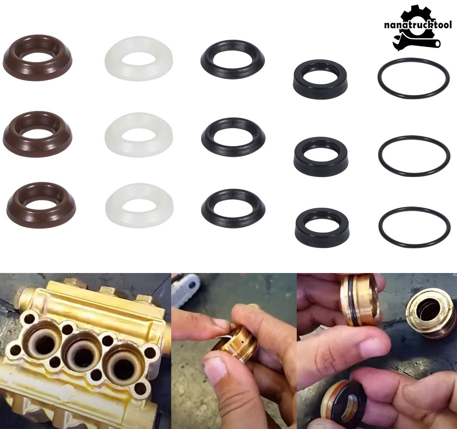 5019006400 Pressure Washer Seal Kit For Comet Pump ZWD2530G ZWD4030G ZWD4040G