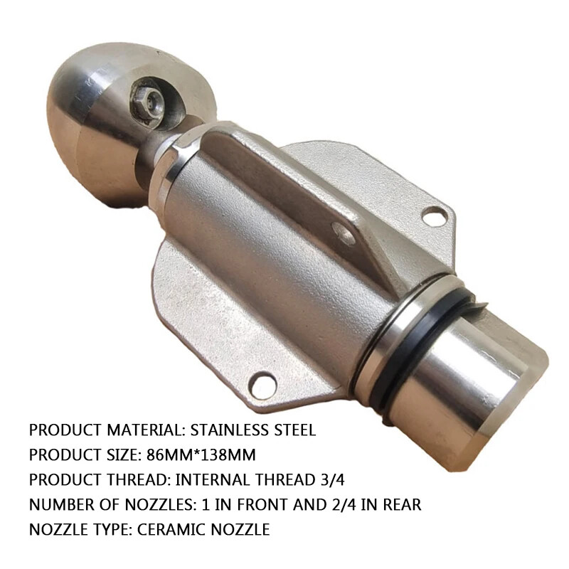 2KG Rotary Transformer Nozzle 3/4 Female High Pressure Nozzle Ceramic Nozzle