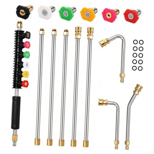 Pressure Washer Extension Wand Upgrade, 9 Pack Power Washer Lance with 99 INCH