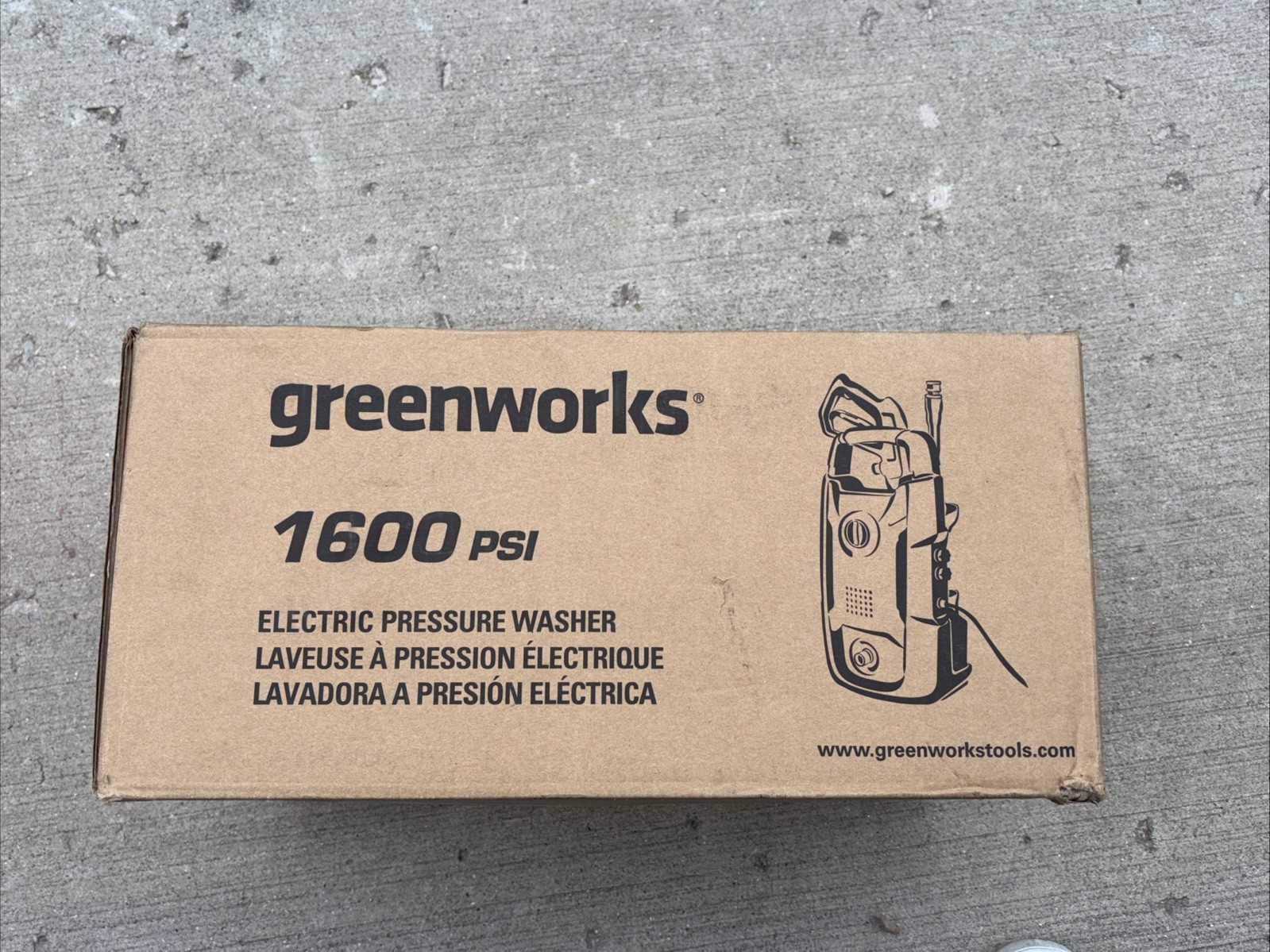Greenworks NEW ! 1600 PSI 1.2 GPM Electric Pressure Washer 100% Model GPW1602