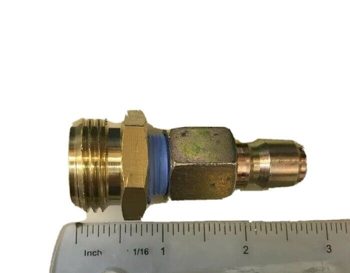 Male Garden Hose Fitting 3/4 MGH To 3/8 Pressure Washer Plug Adapter