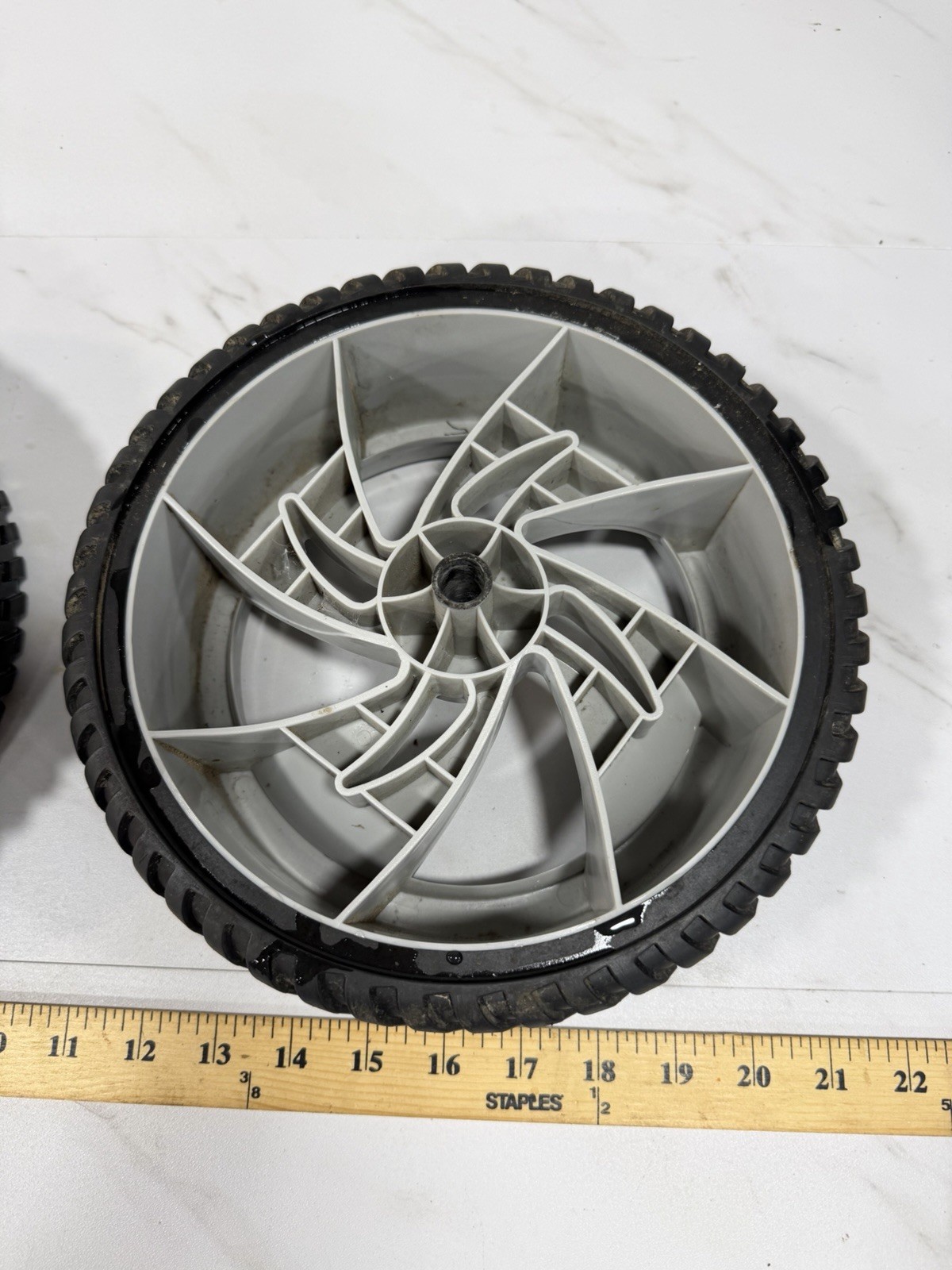 Set of 2 OEM TROY BILT Pressure Washer 020605-00 Wheels Pair 313837GS