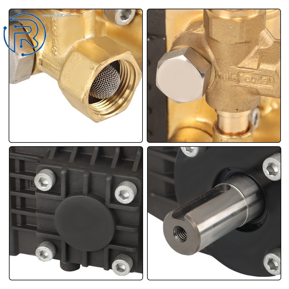 US Pressure Power Washer Pump 24mm Solid Shaft Belt Drive 3600 PSI 4.9GPM
