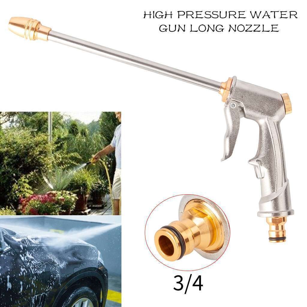 High-Pressure Washer Wall Water Spray Gun Nozzle Wand Attachment Clean Hose Gun