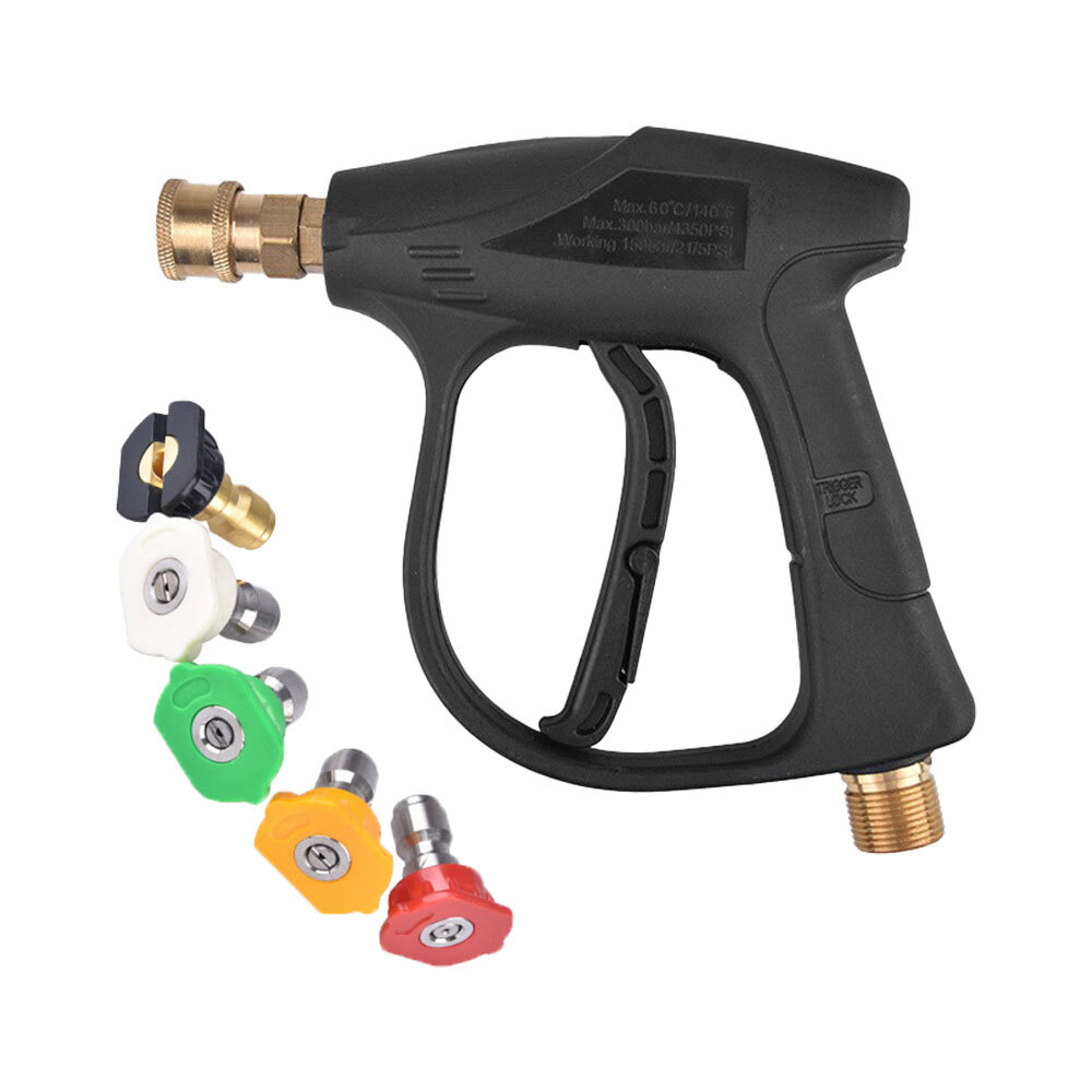 High PrGNsure Washer Gun For Car Foam Spray Power Short Wand With 5pcs. Nozzles