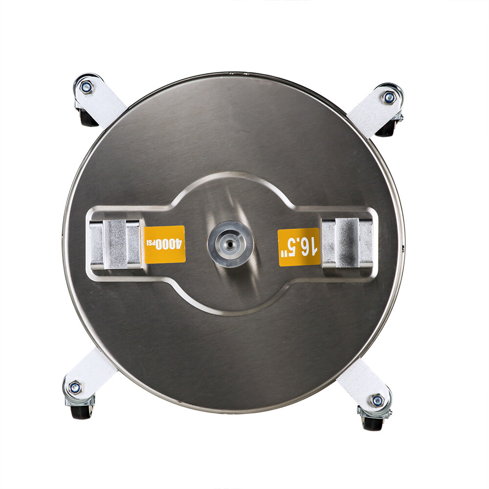 16.5″ Pressure Washer Surface Cleaner with 4 Spinner Wheels Stainless Steel