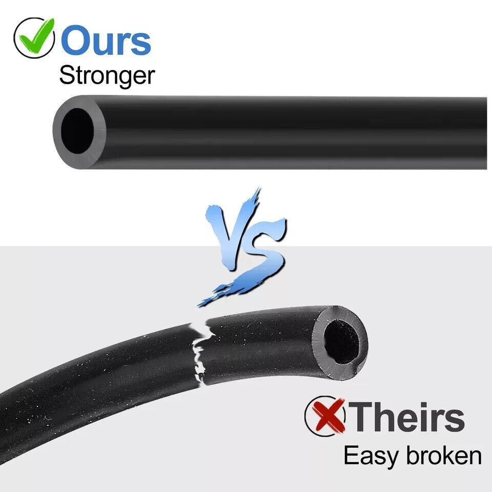 Windshield Washer Hose Kit, 5m Washer Fluid Hose+12 Pcs Hose Connectors+2 Fan No