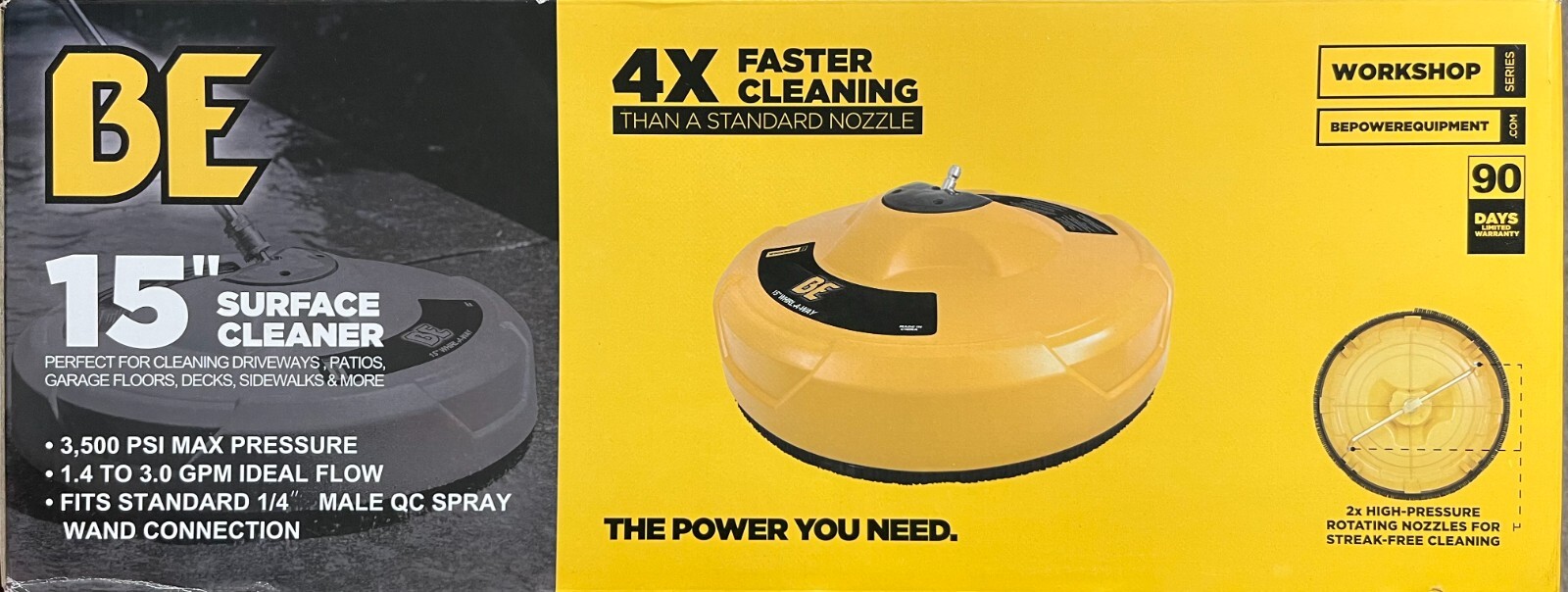 15″ Whirl-A-Way Surface Cleaner