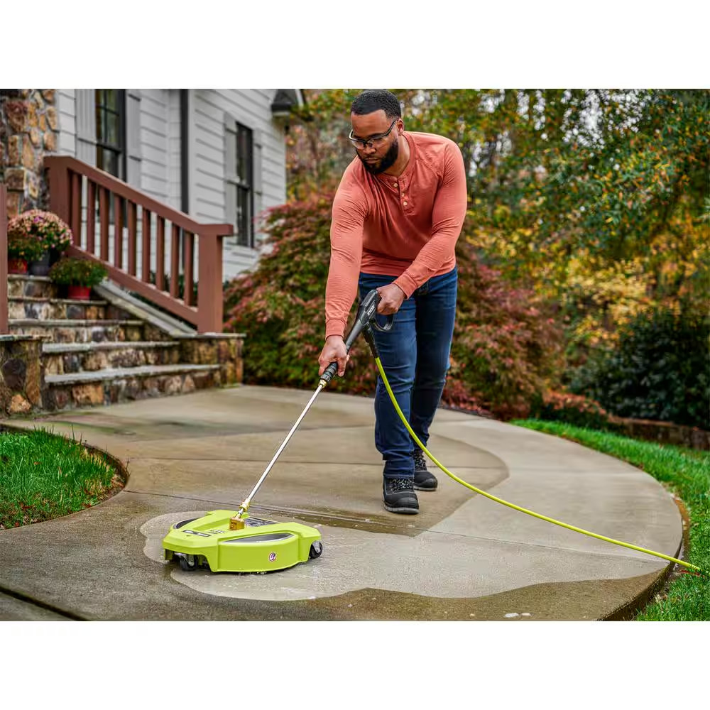15 In. 3400 PSI Gas Pressure Washer Surface Cleaner with Caster Wheels