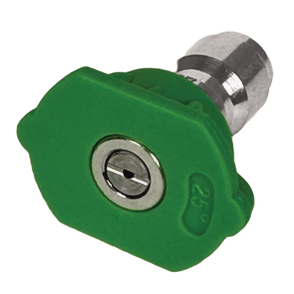 PWA013 3.5 Orifice 25-Degree Pressure Washer Spray Tip (Green) – Quick Discon…