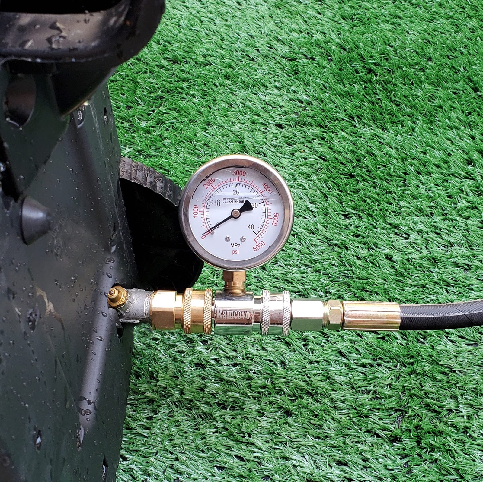 Pressure Washer Gauge, 6000 PSI 3/8 Inch Quick Connect, Pressure Gauge for Power