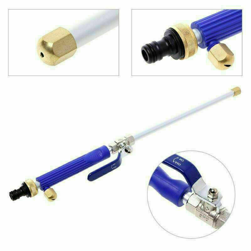 2-In-1 Hydro Jet High Pressure Power Washer Spray Nozzle Gun Water Hose Wand US