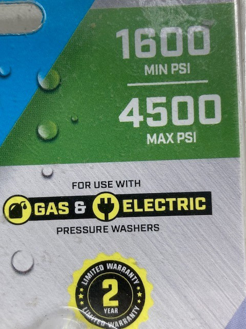 Surface Max Pressure Washer Spray Tips 4ct