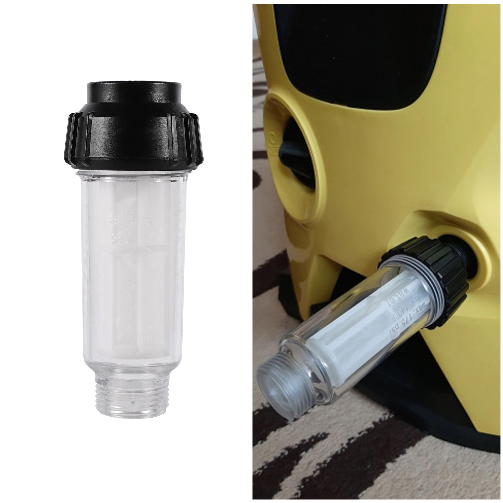 Pressure Washer Water Filter 3/4” Inlet Housing Filter Sediment Filter Water Fi