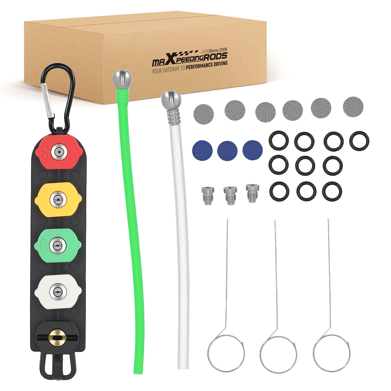 Foam Cannon Orifice Kit 1.1/1.15/1.25mm Foam Maker Meshes Spray Nozzle Tips
