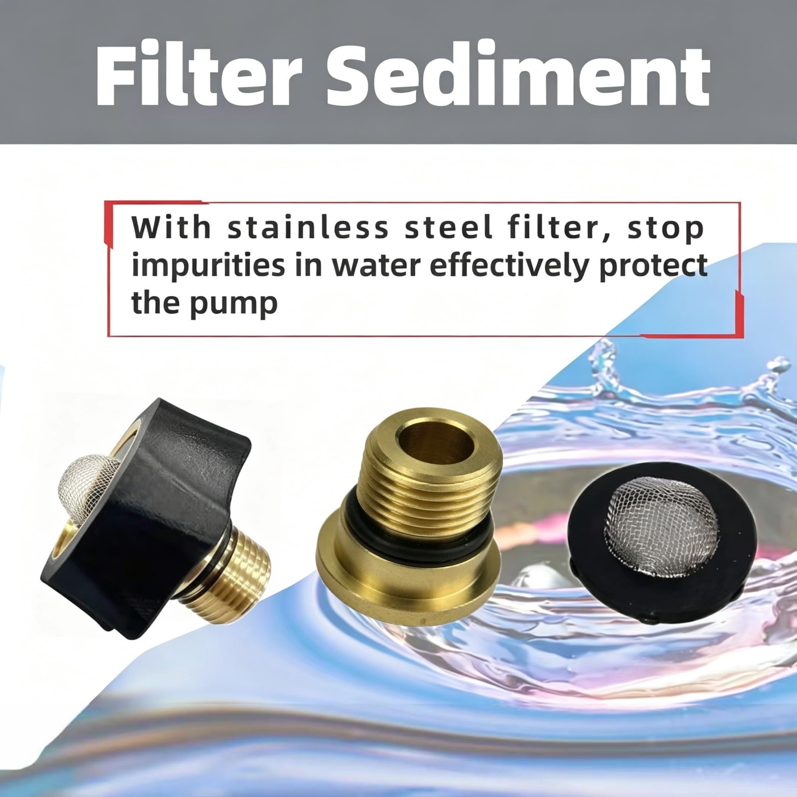 7112362 Water Inlet Fitting for Simpson Pressure Washer Pump Parts , Fits Mul…
