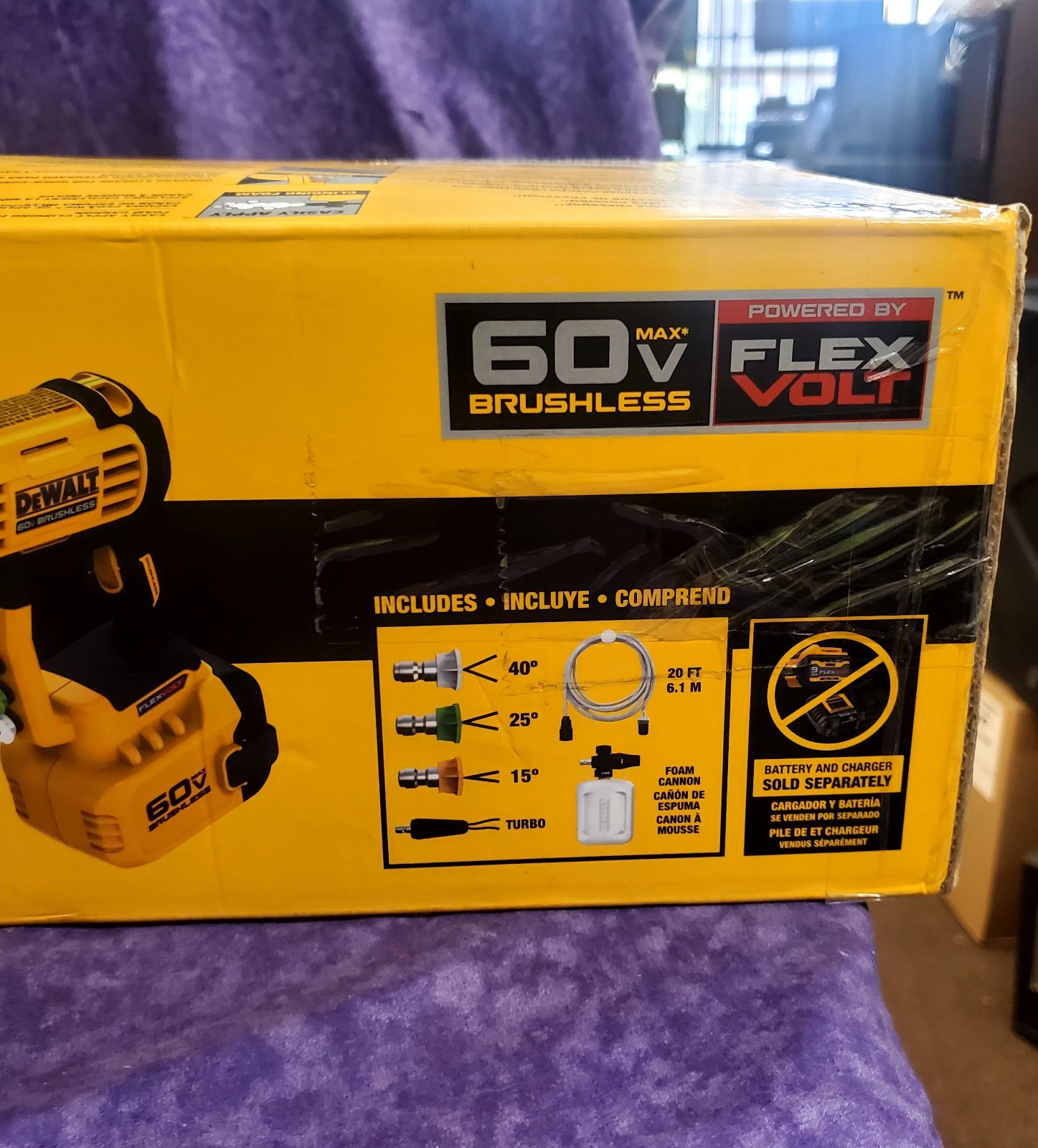 💥NEW SEALED💥DEWALT DCPW1000B 60V FLEXVOLT 1000 PSI CORDLESS PRESSURE WASHER
