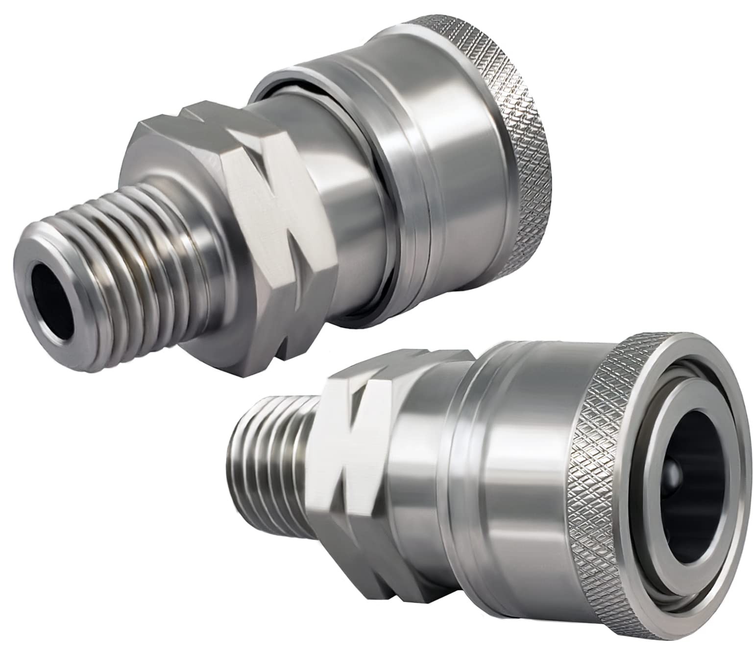 UW11PW4712 2 PCS 1/4 Inch Female Coupler Stainless Steel Fitting Joint