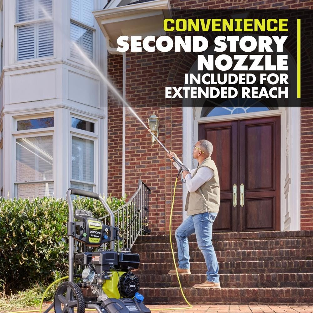 RYOBI 3300 PSI 2.4 GPM Cold Water Gas Pressure Washer with 212cc Engine