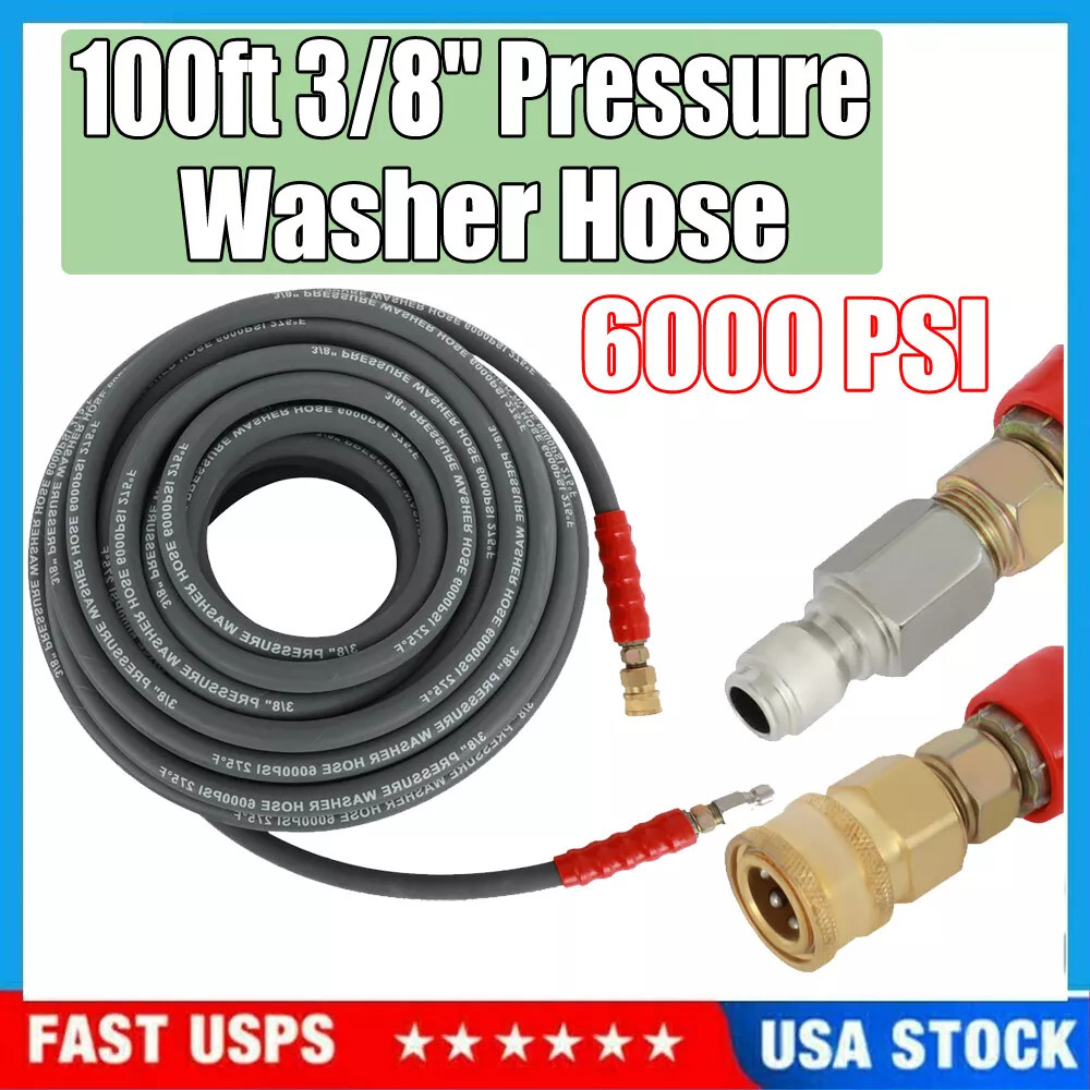 Pressure Washer Hose 6000 PSI 3/8″ x 50ft R2 Rating
