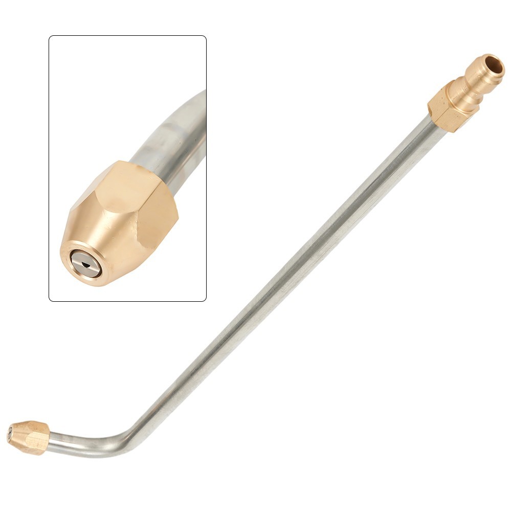 1 Pc Brand New Wash Nozzle Angled Stainless Steel Work Efficiency 5000 PSI