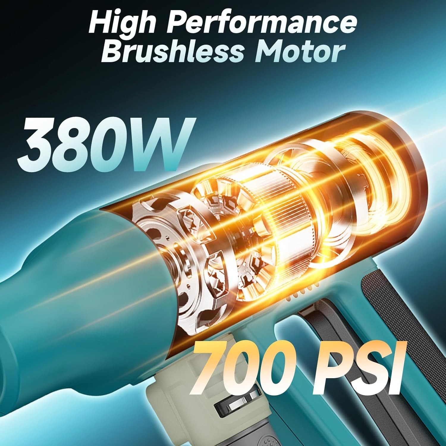 Cordless Power Washer for Makita 18V Battery, Portable Handheld Pressure Washer