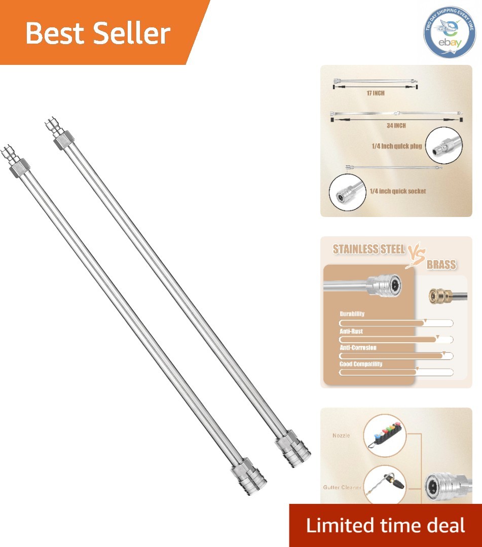 17 Inch Stainless Steel Pressure Washer Lance – Compatibility Guaranteed