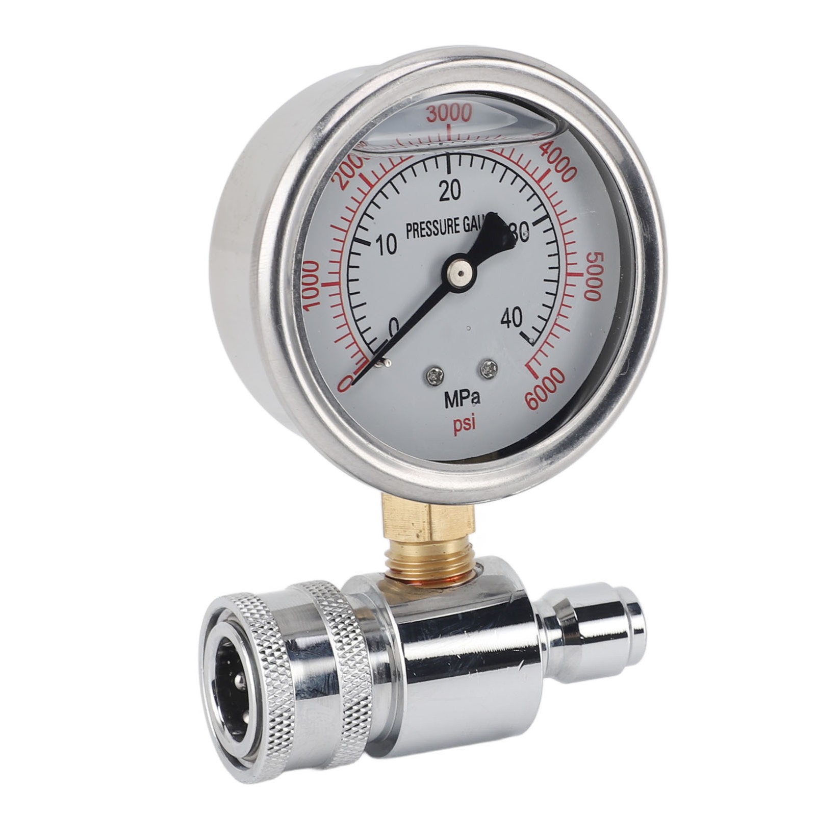 1 Pressure Washer Gauge High Pressure 6000psi For Car Washing NEW