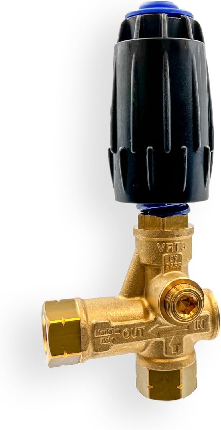 High-Performance Brass Pressure Washer Unloader – Adjustable 3/8″F Outlet