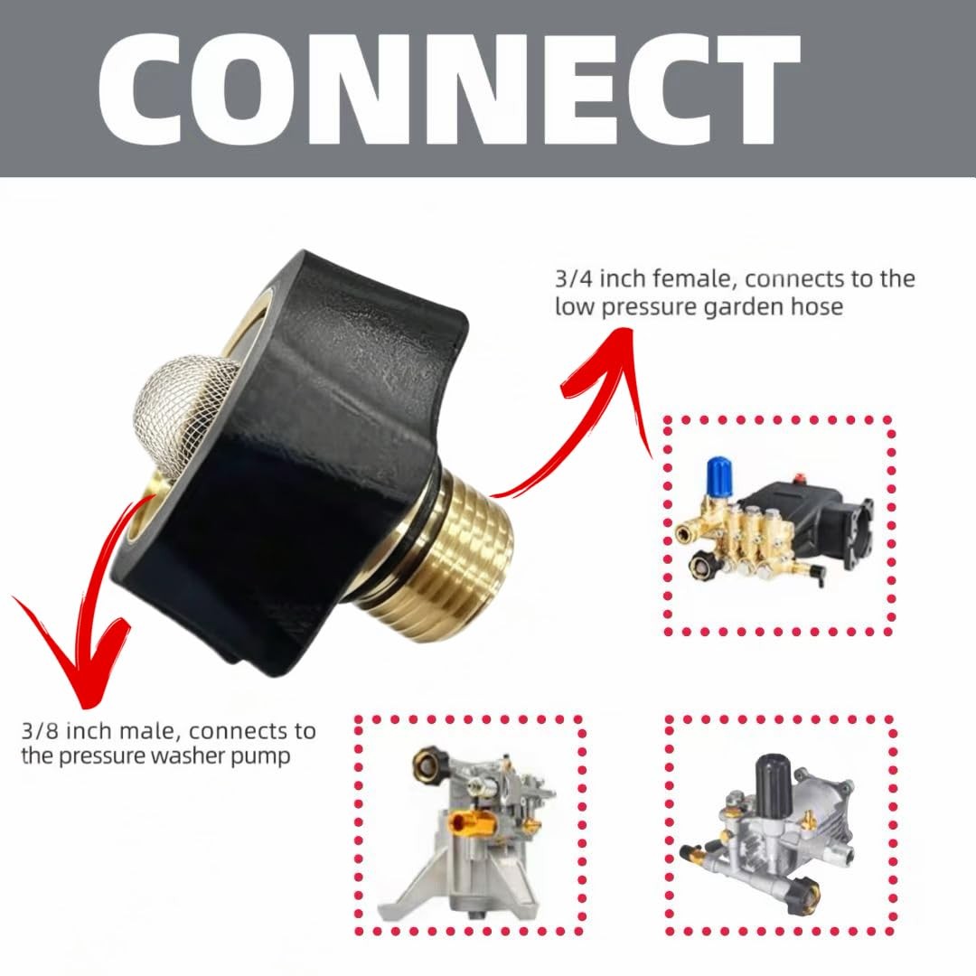 7112362 Water Inlet Fitting for Simpson Pressure Washer Pump Parts , Fits Mul…