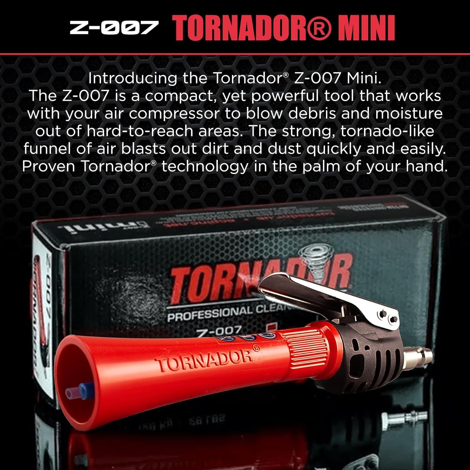 Tornador Z-007 Mini | Compact High-Pressure Car Cleaning Tool |