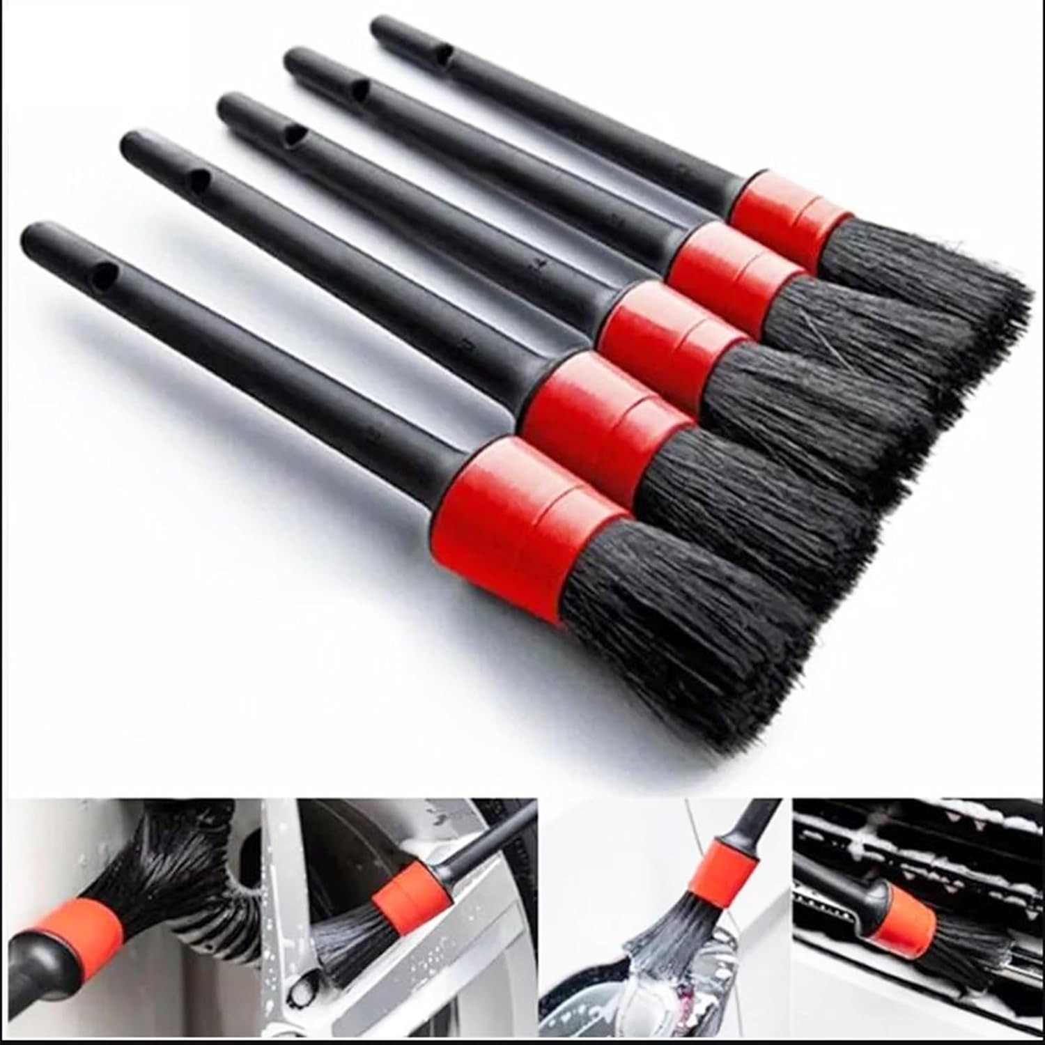 10Pcs Auto Car Detailing Brush Set,Car Interior Cleaning Kit,Including 5Pcs Car