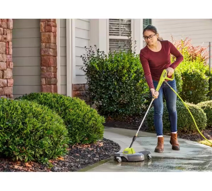 RYOBI 12 in. 3100 PSI Electric Pressure Washer Surface Cleaner w/ Caster Wheels