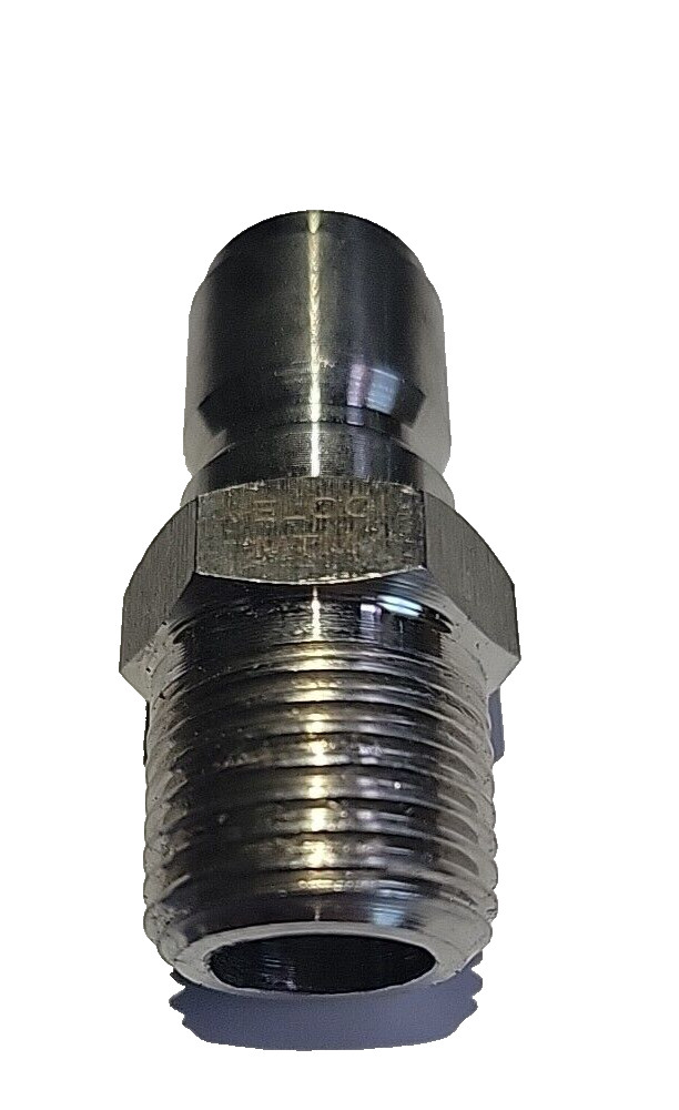 MTM 1/2 NPT -1/2 Male Quick Connect SS Plug Hydro Excavating 24.0084