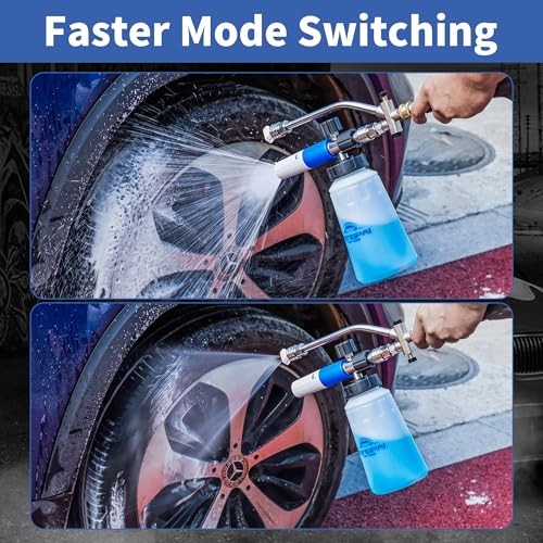 Foam Cannon for Pressure Washer with Dual Connector White FoamCannon Kits