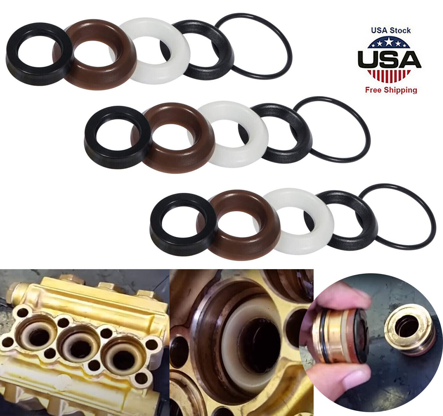 #5019006400 For Comet ZWD Seal Repair Packing Kit Pressure Washer Pump O-Rings