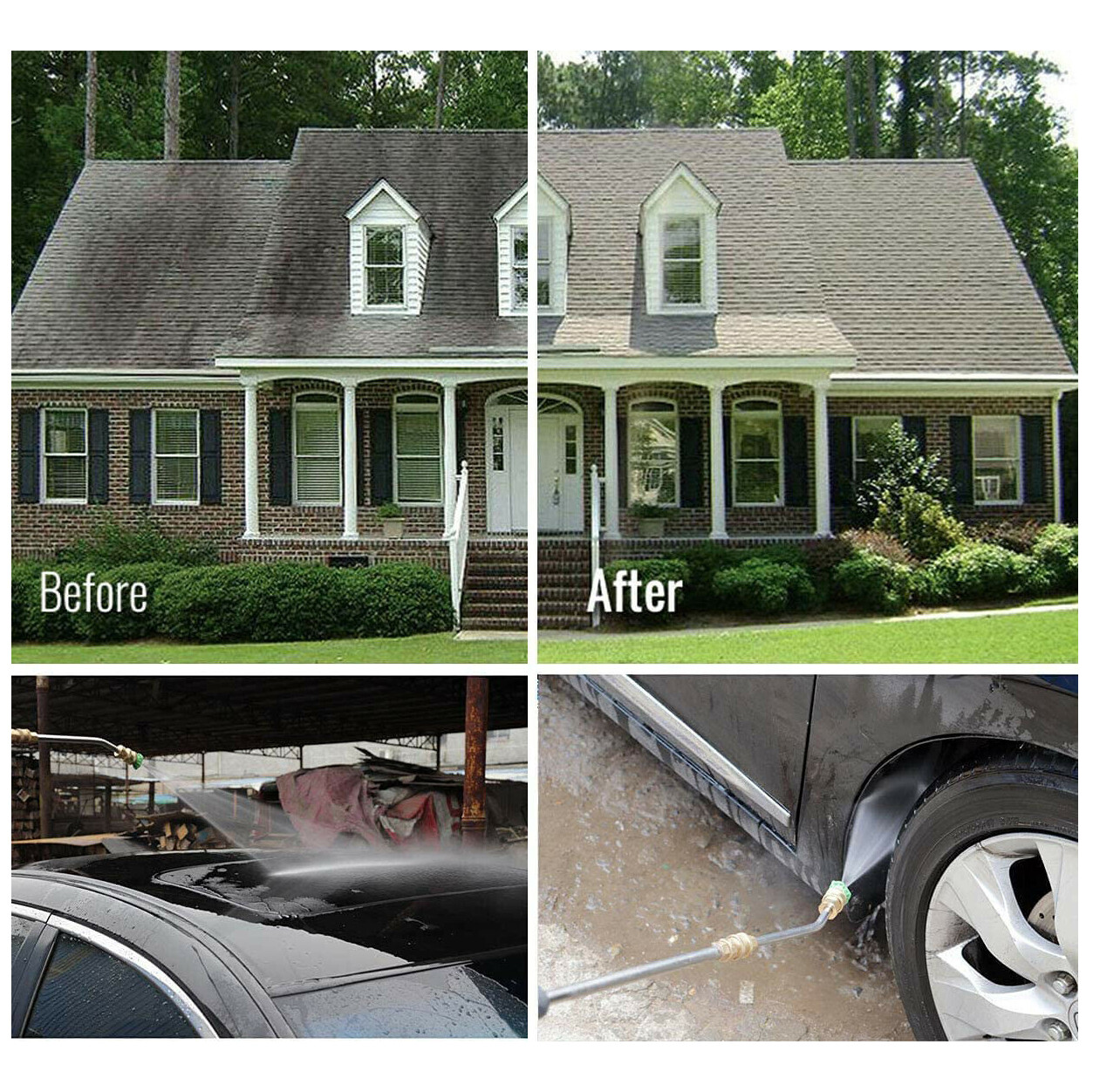 4000PSI High Pressure Washer Extension Wand Replace Lance Gutter Cleaner Nozzle