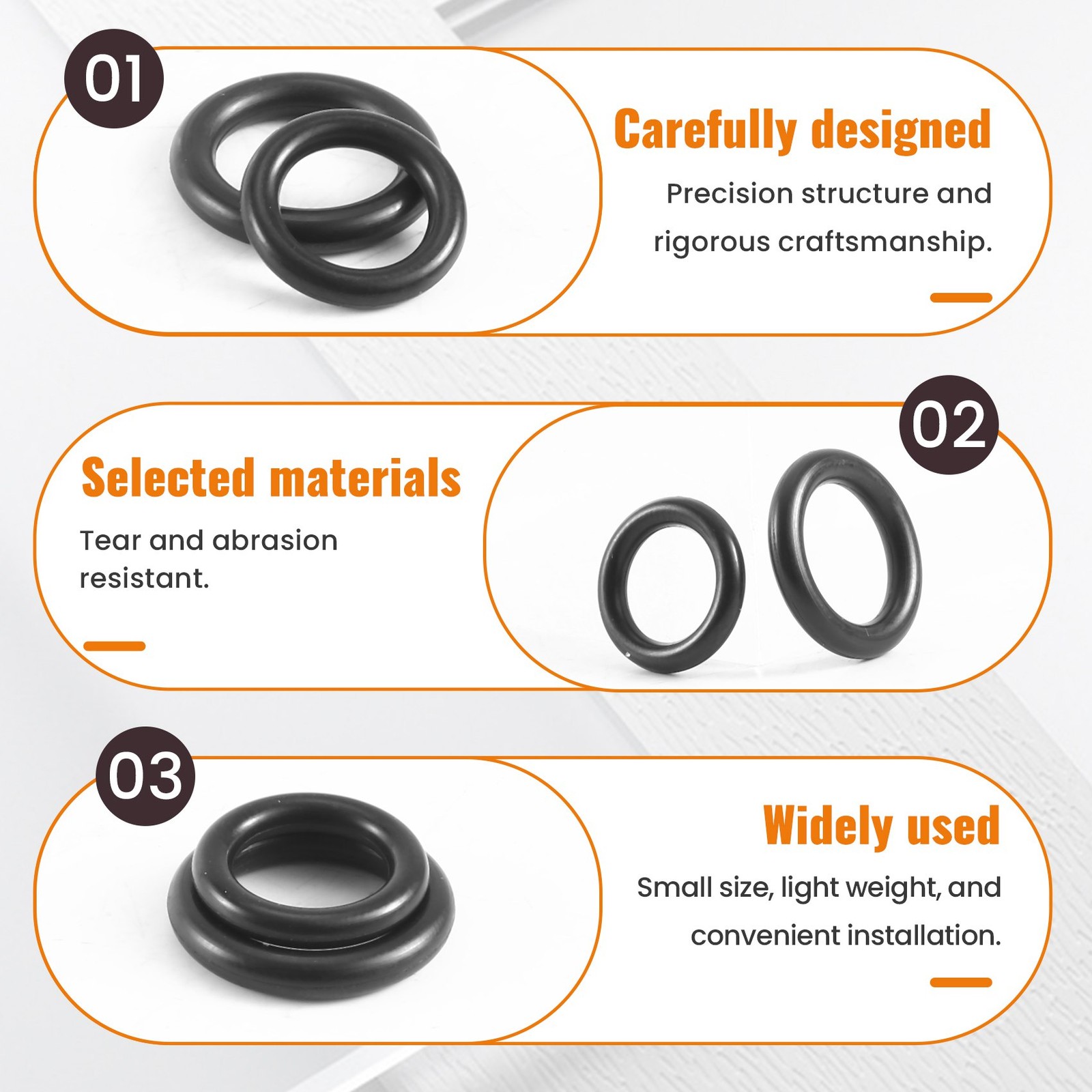 Pressure Washer Rubber O-Rings For 1/4 Inch,3/8 Inch,M22 Connect Coupler1233