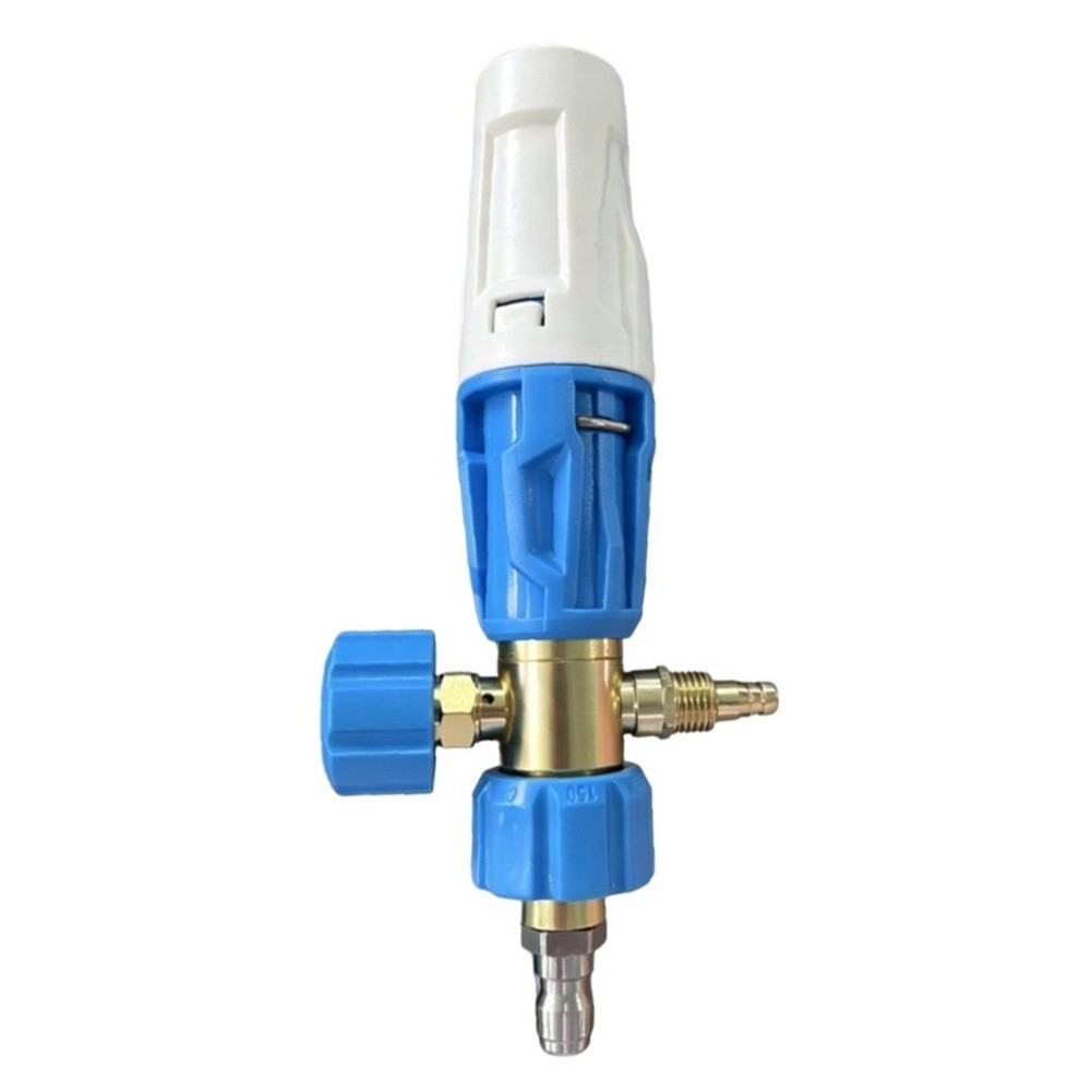 Blue Plastic and Metal Foam Pot Spray Head Compatible with Bubble Foam Pots