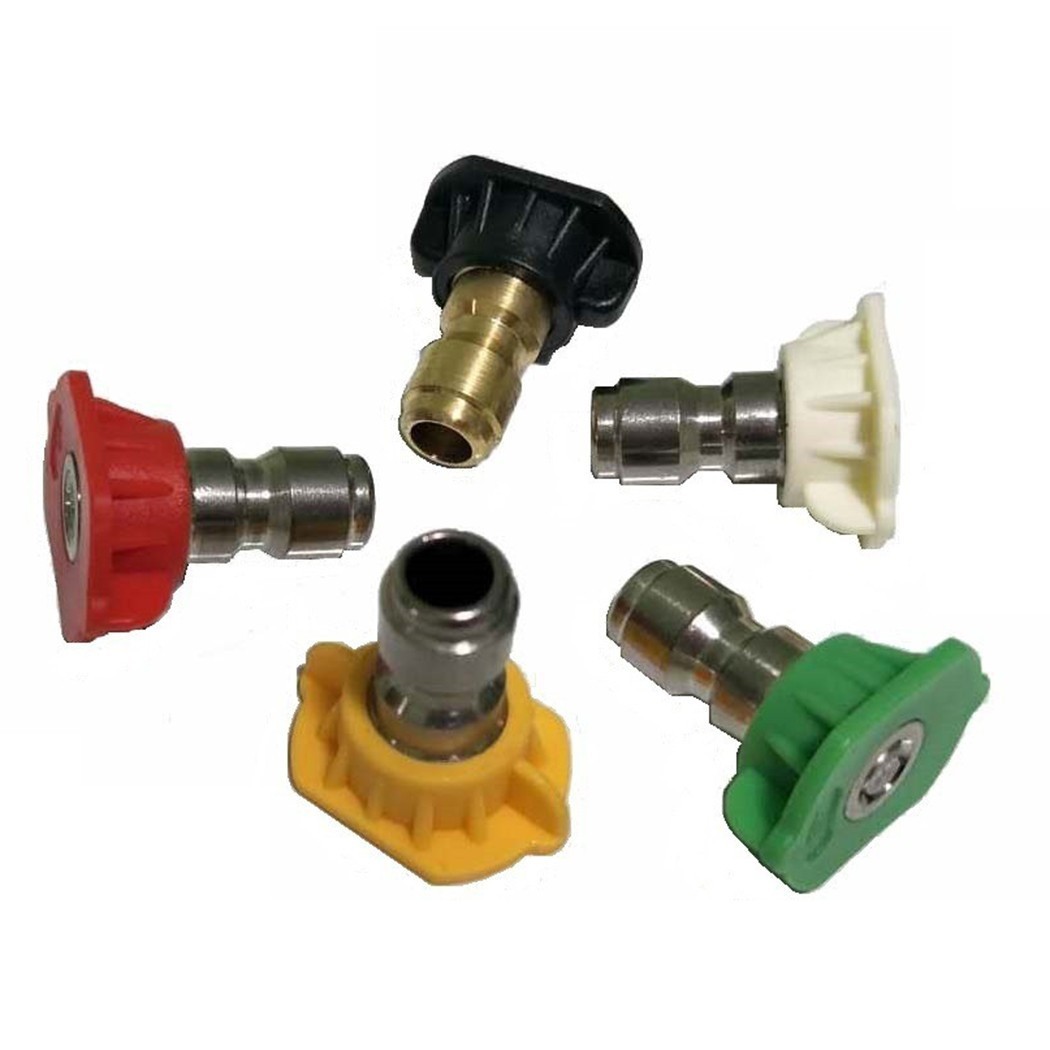 Red Yellow Green White Black Tips 5 Pieces Set High Pressure Washer Nozzle
